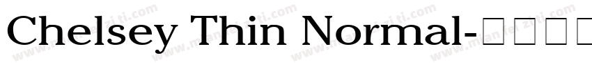 Chelsey Thin Normal字体转换